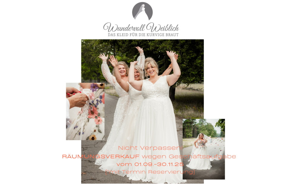 Wundervoll Weiblich - Das Kleid für die kurvige Braut, Brautmode · Hochzeitsanzug Bergisch Gladbach, Logo