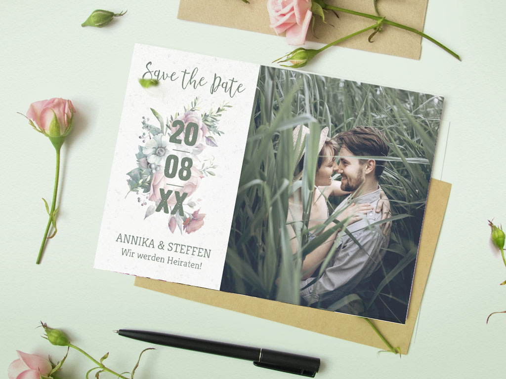 moderne Save the Date Karte